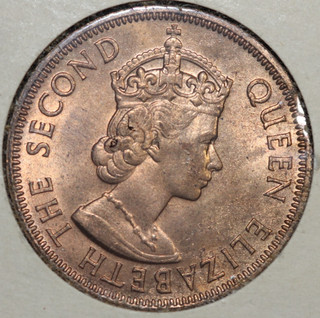 BRITISH CARIBBEAN TERRITORIES 1955 BRONZE ONE CENT BU 99 ¢ Tracked shipping