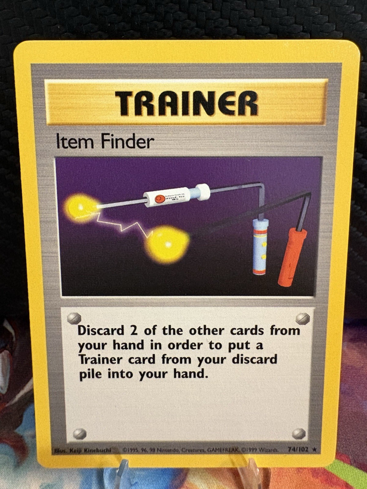 Pokemon TCG Item Finder 74/102 Base Set Unlimited LP+ Trainer Card WOTC 1999