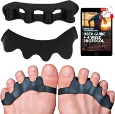 Gel Toe Spreaders for Comfortable Foot Flexibility Bunion Relief - S/M Fit
