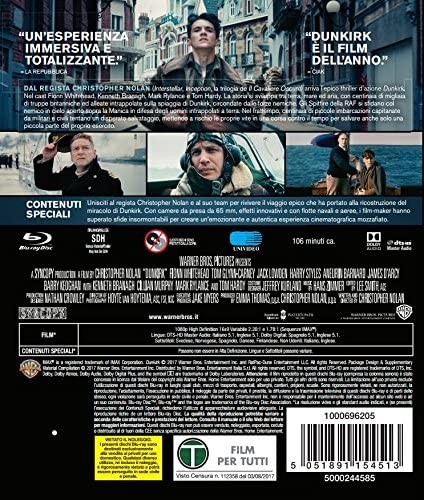 dunkirk - blu ray BluRay Italian Import (Blu-ray) (UK IMPORT) - Picture 2 of 2