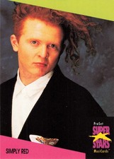 Simply Red Mick Hucknall 1991 Pro Set Super Stars MusicCard #129