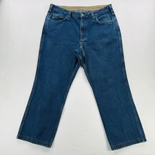 Duluth Trading Co Jeans Mens 38x30 Blue Relaxed Fit Straight Leg Denim Workwear