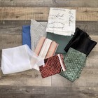 FABRIC Lot SCRAPS PIECES QUILTING COTTON CRAFT MIXED MEDIA Random 9 Pieces