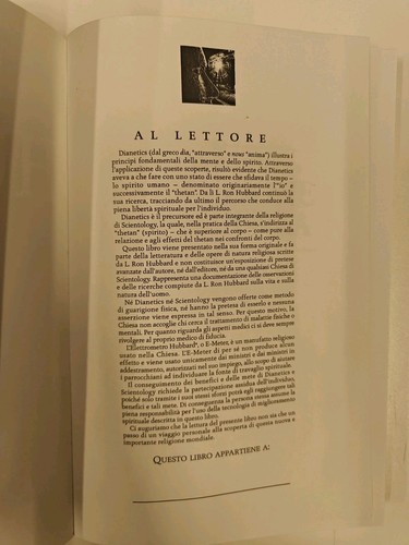 RON HUBBARD DIANETICS EVOLUZIONE di una SCIENZA New Era 2007 brossurato con alet - Picture 4 of 4