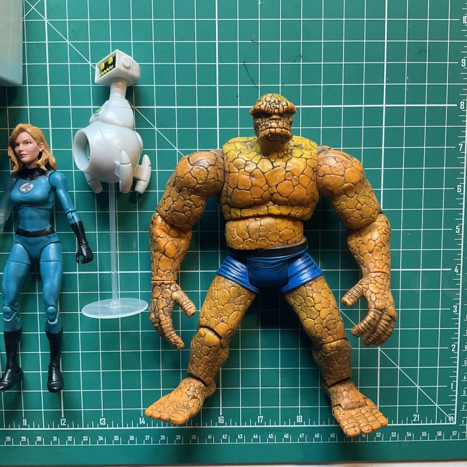 Marvel Legends Retro Fantastic Four Figure Lot Human Torch Thing Herbie… - Image 4 of 4