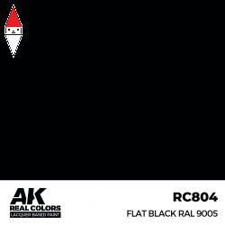 LACQUER PAINT MODELLISMO AK INTERACTIVE FLAT BLACK RAL 9005 17ML