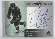 2001-02 SP Authentic Sign of the Times Trevor Letowski #TL Auto n1u