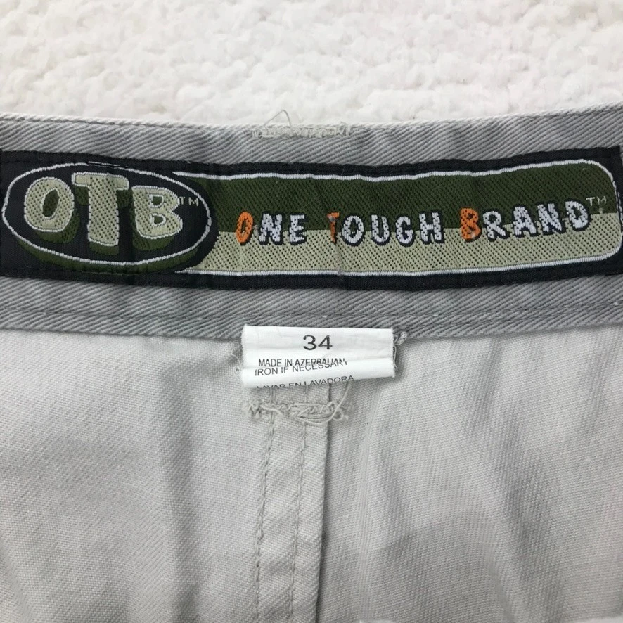 Pantalones Cortos Carga Y2K OTB De Colección Para Hombre 34 Beige Relajado Suelto Skate Surf (Lote de 2) Foto 4 de 4