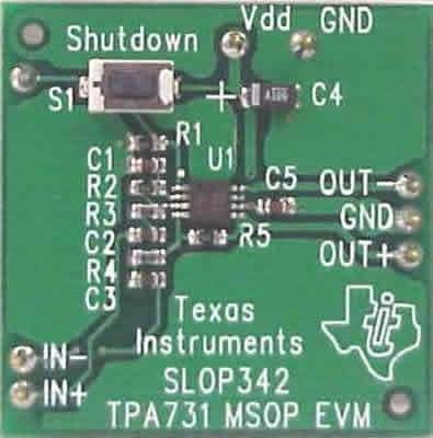 1Pcs TPA731EVM Audio IC Development Tools TPA731 Eval Mod