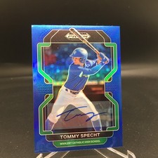 Tommy Specht 2022 Panini Prizm Draft Picks Base Autographs Blue PDP169 #/99