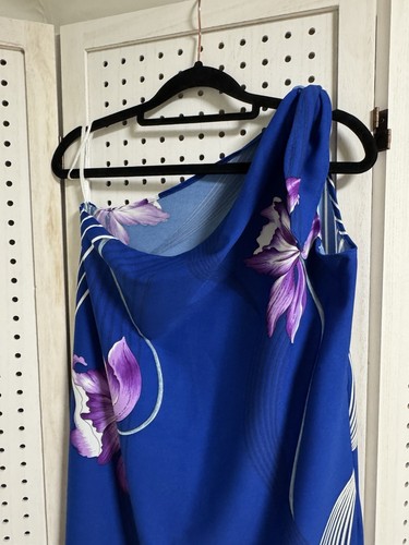 Banana Bay Vintage Made in Hawaii Polyester Maxikleid Tropical Print Gr. L - Bild 1 von 4