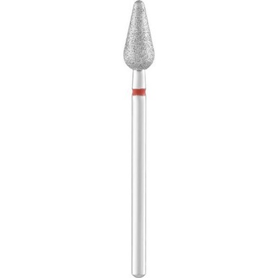 Staleks Pro ''Pear'' diamond cutter, red, diameter 5 mm, tip 12 mm