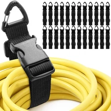 24 Pack 17 Inch Adjustable Extension Cord Holder Organizer with Triangle Clip...