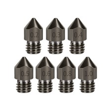 MK8 Hardened Steel Nozzle 1.75mm 0.5mm for 3D Printers - Ultra Wear-Resistant