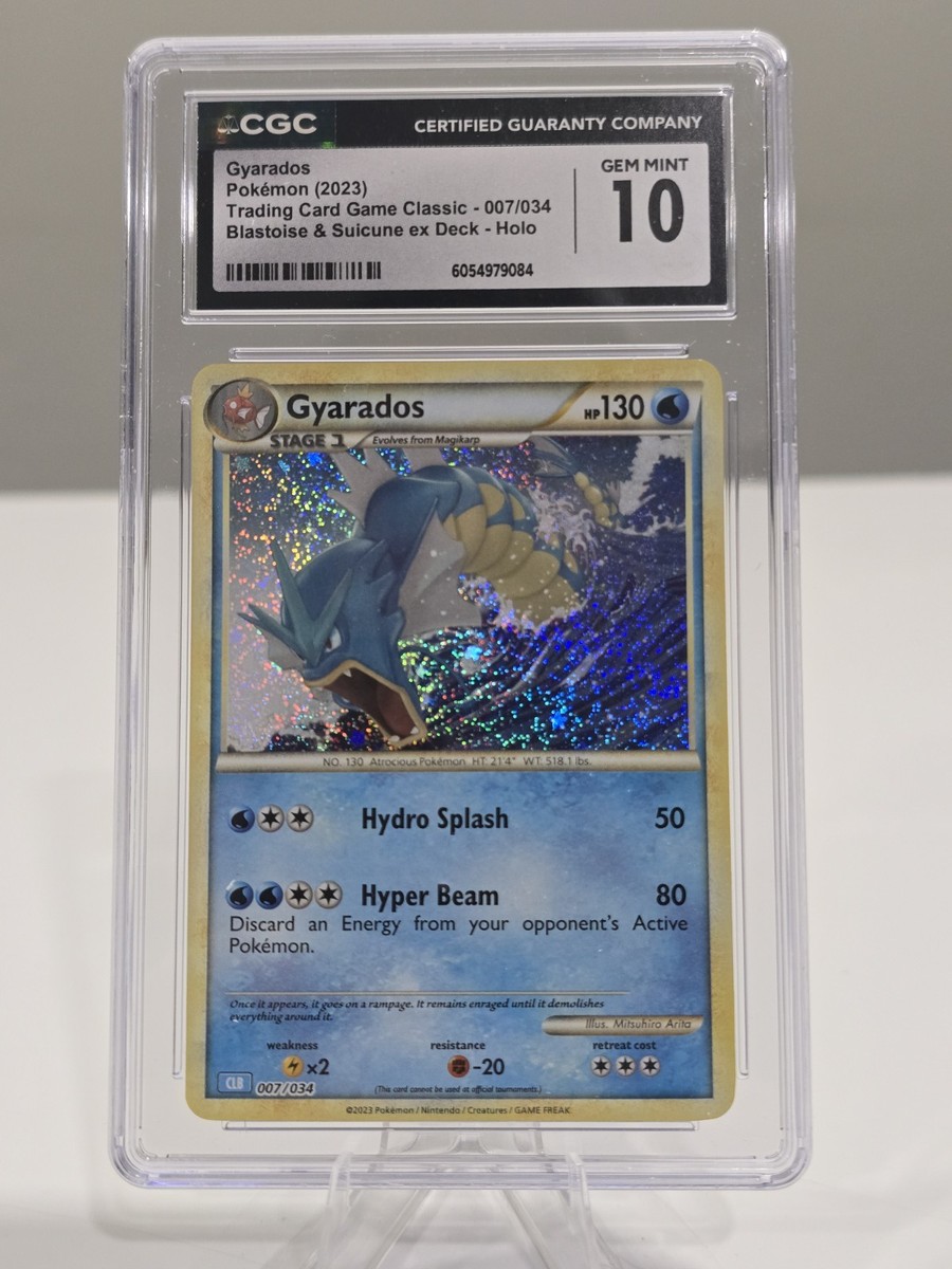 CGC 10 GEM MINT Gyarados 007/034 English Pokémon TCG Classic Holo