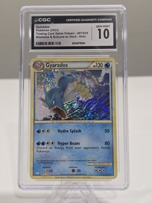 CGC 10 GEM MINT Gyarados 007/034 English Pokémon TCG Classic Holo