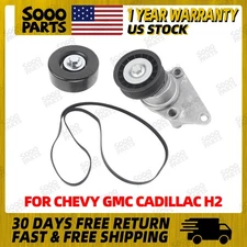 Serpentine Belt Drive Component Kit For 2003-2008 Chevy GMC Cadillac Hummer