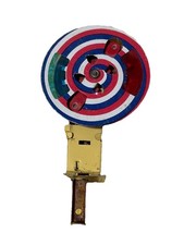 J. Chein  Co. Tin Mechanical Sparkler Spinner Litho July 4th Toy 1950  s Vintage