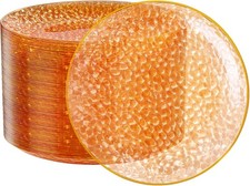 Hammered Disposable Plastic Party Plates For Event Party, Heavy Duty Plates