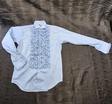 After Six Ruffled Tuxedo Shirt Blue Dumb Dummer Lloyd Christmas Costume Boys 13