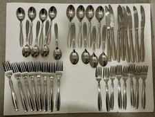 Oneida Vista Stainless Steel Flatware 8 Place Settings 40 Pieces