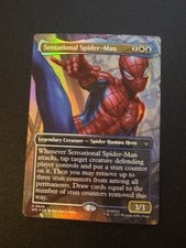MTG Sensational Spider-Man 0025 Foil Borderless Spider-Man Eternal NM SPE