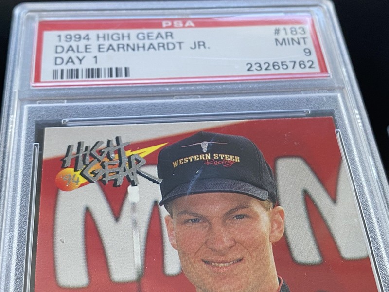 Read PSA 9 Dale Earnhardt Jr. 1994 High Gear Day 1 #183 Jr Mint Rookie Card Read