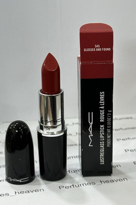 MAC Lustreglass Lipstick 545 Glossed And Found NEW Full Size 0.10oz