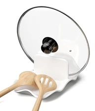 Spoon Rest for Stove Top Ceramic Pot Lid Holder Large Spoon Rests for Kitchen...