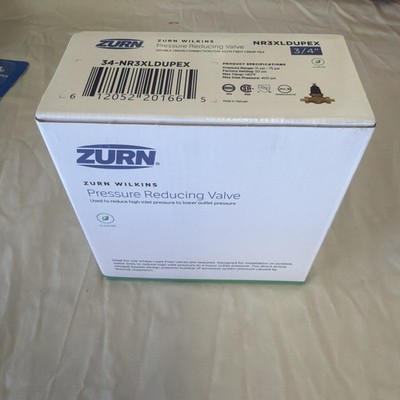 Zurn Wilkins NR3XLDUPEX 3/4'' Water Pressure Reducing Valve w/ Double Union NEW