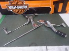 HARLEY DAVIDSON EVO SPORTSTER USED OEM CHROME FORWARD CONTROL SET W/ISO FOOTPEGS