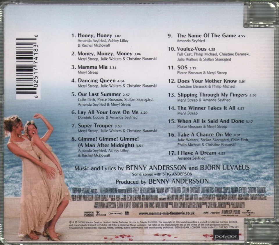 Mamma Mia Film-Soundtrack CD Europa Polydor 2008 Mit Abba Liedern - Bild 2 von 3