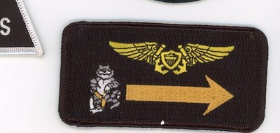 PATCH USN F-14 TOMCAT VF-103 SLUGGERS NAMETAG NCO IRON ON PARCHE