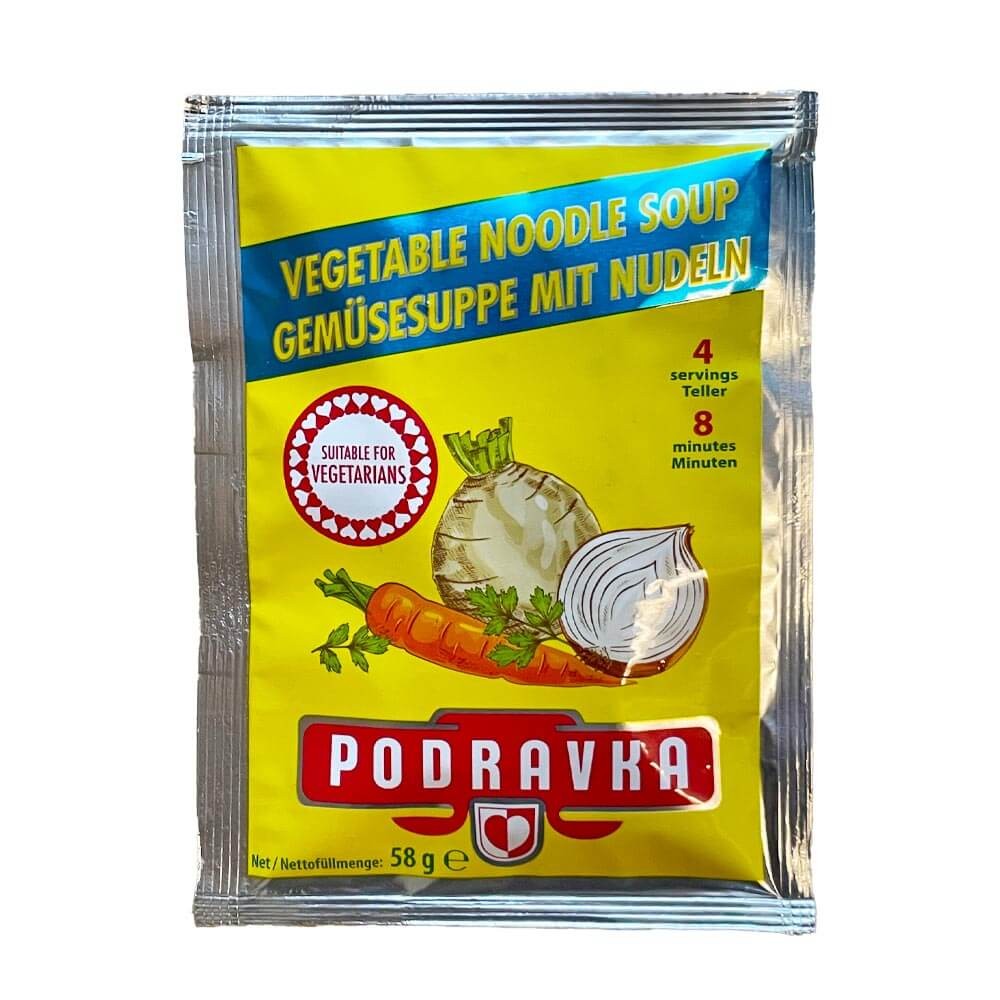 (20,52 EUR/kg) Podravka Gemüsesuppe mit Nudeln 58g Instant Suppe Kroatien