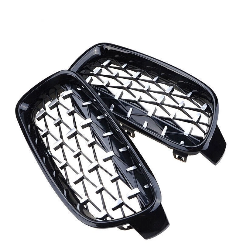 Front Kidney Diamond Grille Grill Replacement For BMW 3-Series F30 F31 2013-2018 - Изображение 3 из 4