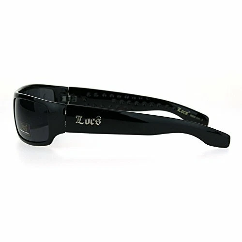 Locs Mad Dog Hardcore Gangster Cholo Rectangular Category 3 Lens Sunglasses - Image 2 of 4