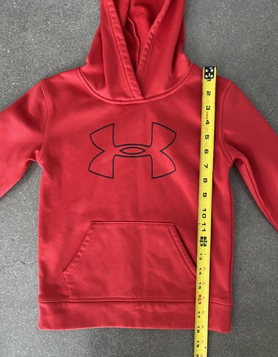 Under Armor red HOODIE youth sz 6 - Picture 2 of 6