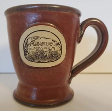 Sunset Hill Stoneware Handcrafted in USA Burnished Brown Coffee Tea Mug CRA