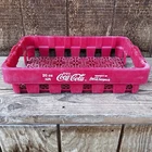 Coca Cola Crate Red Plastic Vintage Retro Soda Pop Memorabilia