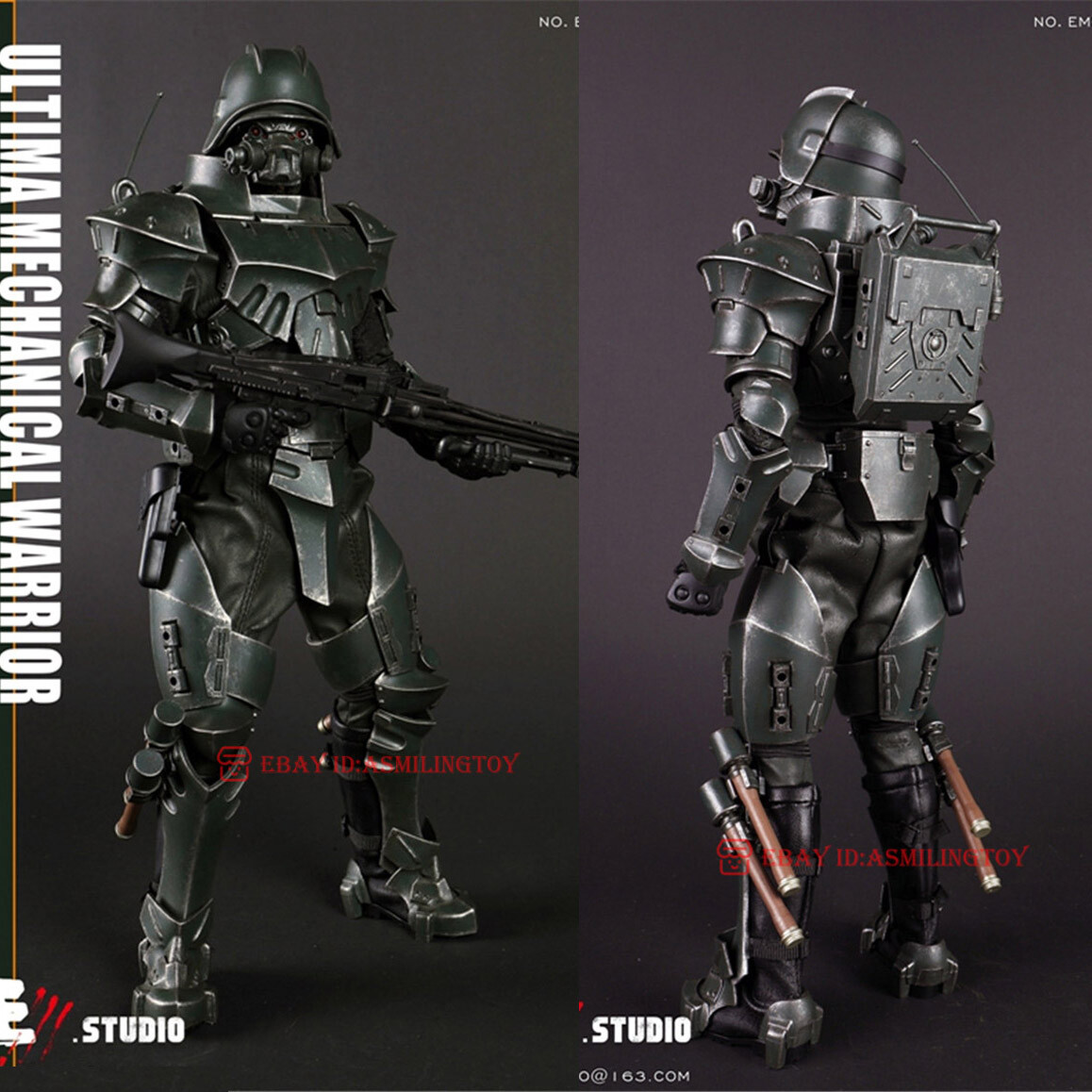 E3.STUDIO NO.EM001 Ultimate Mechanical Warrior NO. 5 Action Figure In Stock