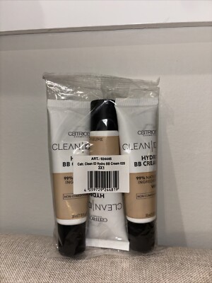 LOT OF 3 - Catrice Clean ID Hydro BB Cream  99% Natural Vegan Ingredients