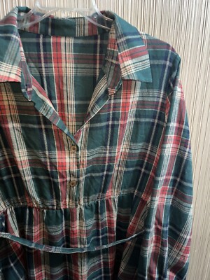 christmas plaid dress plus size RESTOCKED! City Sidewalks Plus-Size Tartan Ruffle Mini Dress XS