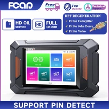 FCAR F804 Heavy Duty Truck Diagnostic DPF Oil Construction Machine OBD2 Scanner