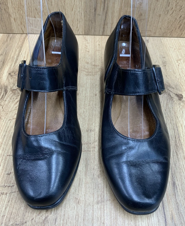 FootThrills by Clinic Women Tasha Block Heel Shoes Leather Strap 00734 Boho 5W - Image 4 of 4