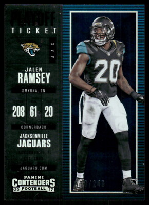 2017 Panini Contenders #20 Jalen Ramsey Playoff Ticket
