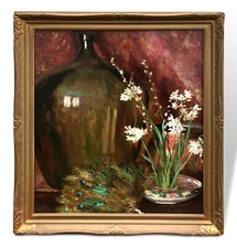 Cora Smalley Brooks (1885-1930), Philadelphia Still Life, Oil Painting, American