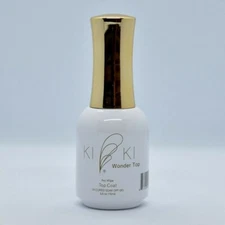 Ki ki Wonder Top Soak Off Gel UV/LED Super Shiny | Top Coat No Wipe 0.5 oz