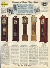 1968 PAPER AD 3 PG Herschede Grandfather Hall Floor Clock Seth Thomas 