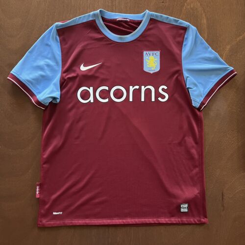 Nike Aston Villa 2009-10 EPL Home Soccer Jersey SZ LRG