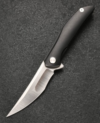 CMB Sasori Titanium Handle Belt Satin M390 Steel Camping Pocket Folding Knife